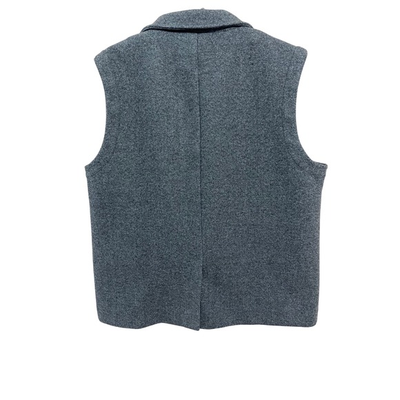 ZARA Heavyweight Tailored Vest | Sleeveless Blazer Style | Fall Winter Layer M-L - Picture 3 of 9